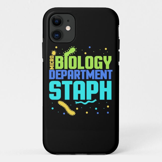 Birthday Gift | Micro Biology Department Staph Case-Mate iPhone Case (Back)