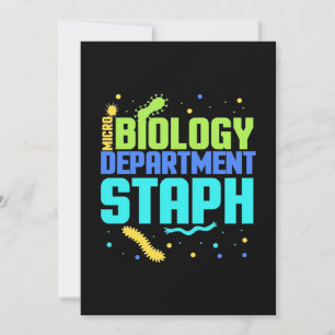 Birthday Gift   Micro Biology Department Staph Invitation