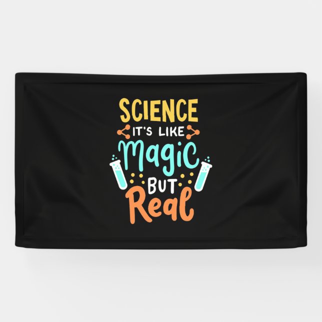 Birthday Gift | Science It Is Like Magic Banner (Horizontal)