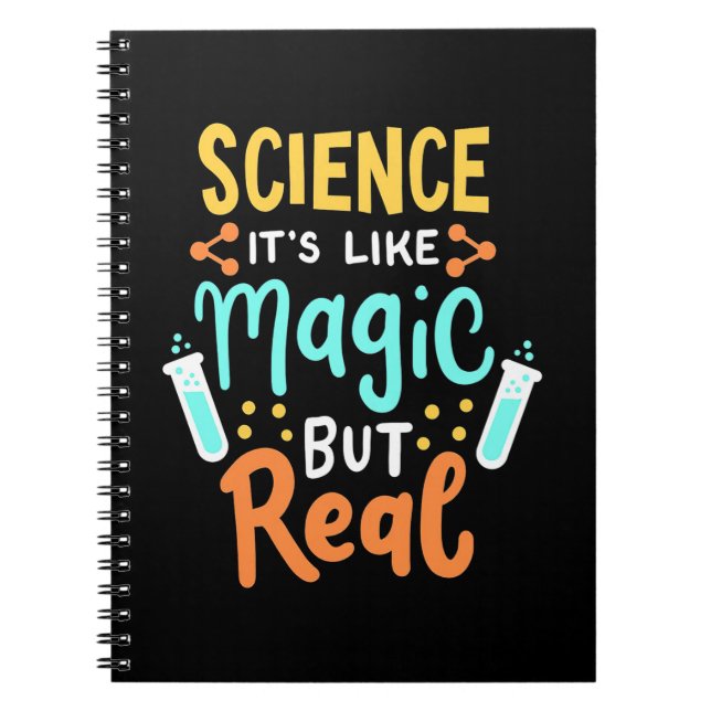 Birthday Gift | Science It Is Like Magic Notebook (Front)