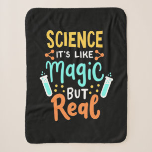 Birthday Gift Science It Is Like Magic Sherpa Blanket