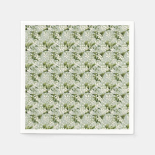 Birthday Gift Seamless Lily of the Valley Flower Napkin