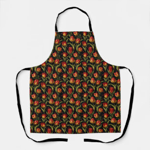Birthday Gift Seamless Tulip In Red Apron