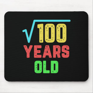 Birthday Gift Square Root Of 100 10 Years Old  Mouse Pad