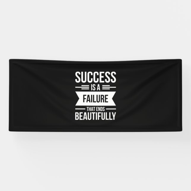 Birthday Gift Success Is A Failure Banner (Horizontal)