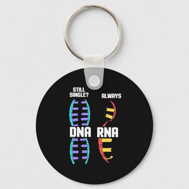 Birthday Gift | Teacher Biologist DNA And RNA Keychain (Front)
