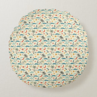 Birthday Gift | The Ocean Is A Central Image Round Pillow