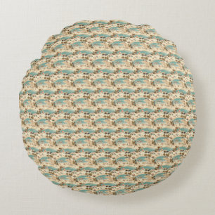 Birthday Gift Tropical Sunshine Warms The Soul Round Pillow