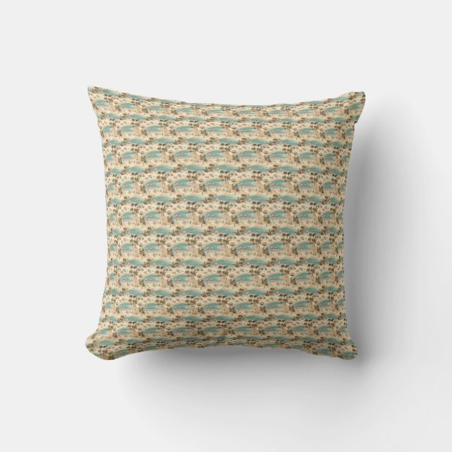 Birthday Gift | Tropical Sunshine Warms The Soul Throw Pillow (Front)