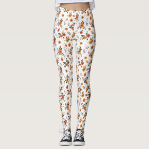 Birthday Gift   Vibrant Floral Leggings