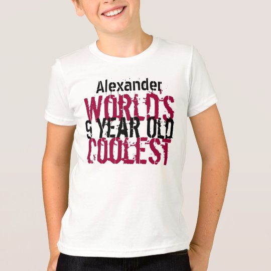 Birthday Gift World's Coolest 9 Nine Year Old G212 T-Shirt