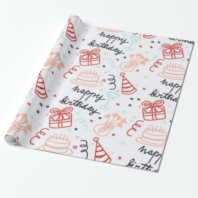 Birthday gift wrap  (Unrolled)