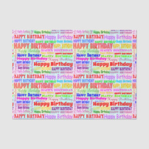 Birthday gift wrap paper,HAPPY Birthday Tissue Paper