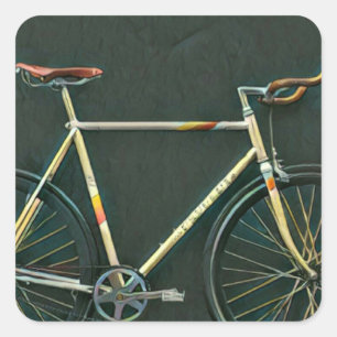 Birthday gifts for bike lovers square sticker