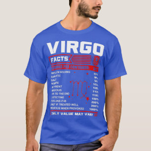 Birthday Gifts - Virgo Facts T-Shirt