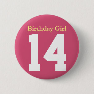 Birthday Girl 14 2 Inch Round Button