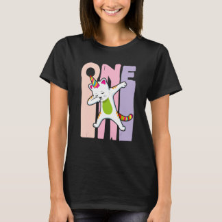 Birthday Girl 1st Birthday Cute Rainbow Unicorn Ca T-Shirt