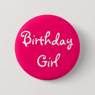 Birthday Girl 2 Inch Round Button