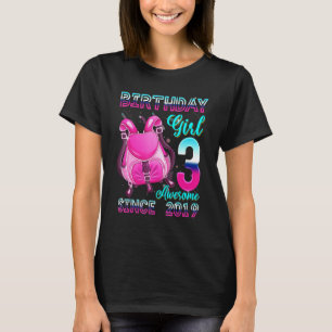 Birthday Girl 3 Since 2019 Pink Backpack  3rd Birt T-Shirt
