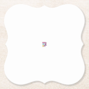 Birthday Girl 9 Unicorn Vintage Engraving Design_1 Paper Coaster