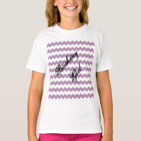 Birthday Girl African Violet Chevron