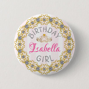 Birthday Girl Button