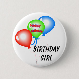 Birthday Girl Button