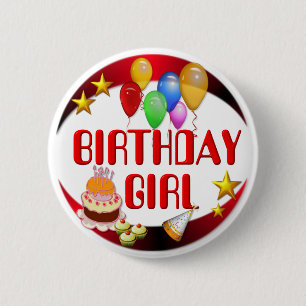 Birthday Girl ~Button 2 Inch Round Button