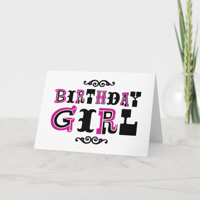 Birthday Girl Card (Front)