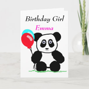 Birthday girl card