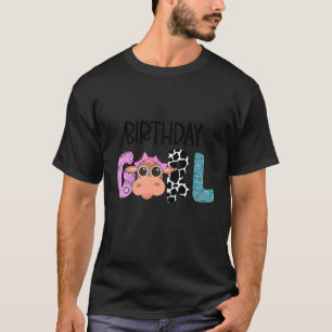 Birthday Girl Cow Farm Birthday Matching Family T-Shirt