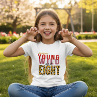 Birthday Girl Eight Leopard Print Text Design
