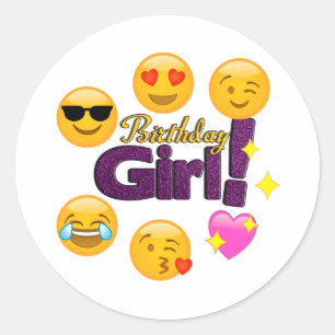 Birthday Girl Emojis Stickers