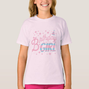 Birthday Girl Kids T-Shirt Cute Birthday Party Tee
