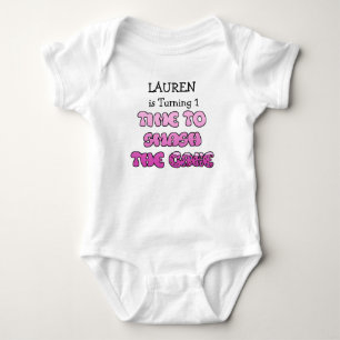 Birthday Girl, name and age, Smash Cake Shirt