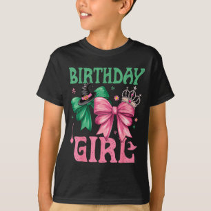 Birthday Girl Nk And Green Birthday Witch Women Gi T-Shirt