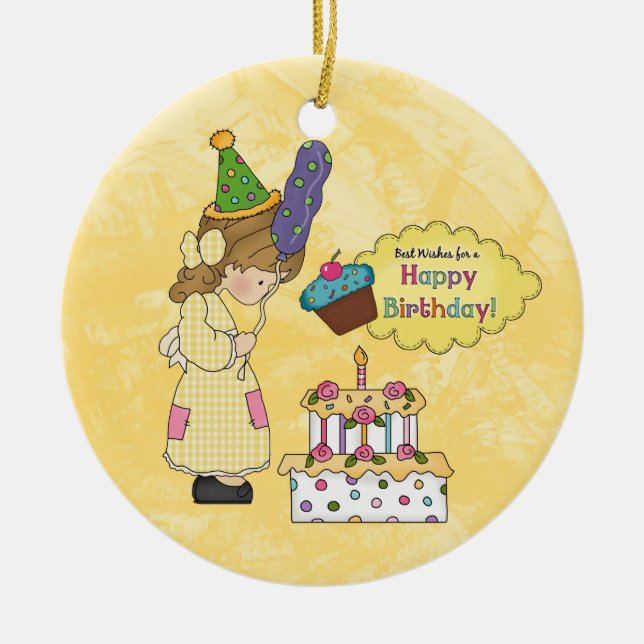Birthday Girl ornament (Front)