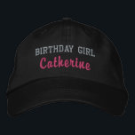 Birthday Girl Personalized Cap, Birthday Party Hat<br><div class="desc">Personalize a birthday cap for the birthday girl.</div>