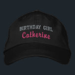Birthday Girl Personalized Cap, Birthday Party Hat<br><div class="desc">Personalize a birthday cap for the birthday girl.</div>
