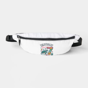 Birthday Girl Sea Turtle 7th Birthday Vector Desig Fanny Pack