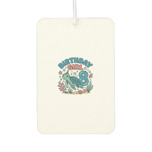 Birthday Girl Sea Turtle 8th Birthday Shirt Design Air Freshener