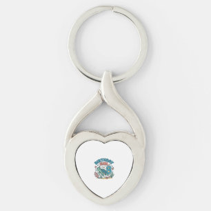 Birthday Girl Sea Turtle 8th Birthday Shirt Design Keychain