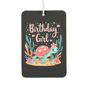 Birthday Girl Sea Turtle Theme Birthday Party Ocea Air Freshener