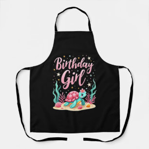 Birthday Girl Sea Turtle Theme Birthday Party Ocea Apron