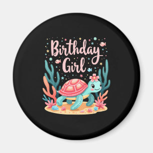 Birthday Girl Sea Turtle Theme Birthday Party Ocea Magnet