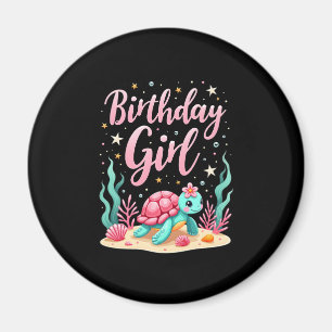 Birthday Girl Sea Turtle Theme Birthday Party Ocea Magnet