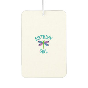 Birthday girl shirt Dragonfly birthday party tee s Air Freshener