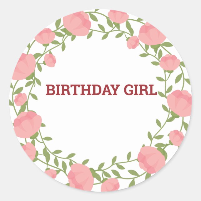 Birthday Girl Sticker  (Front)