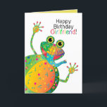 Birthday, Girlfriend, Frog Kaleidoscope Collection Card<br><div class="desc">See many other designs in this bright Kaleidoscope Collection.  See under MY COLLECTIONS - KALEIDOSCOPE COLLECTION</div>