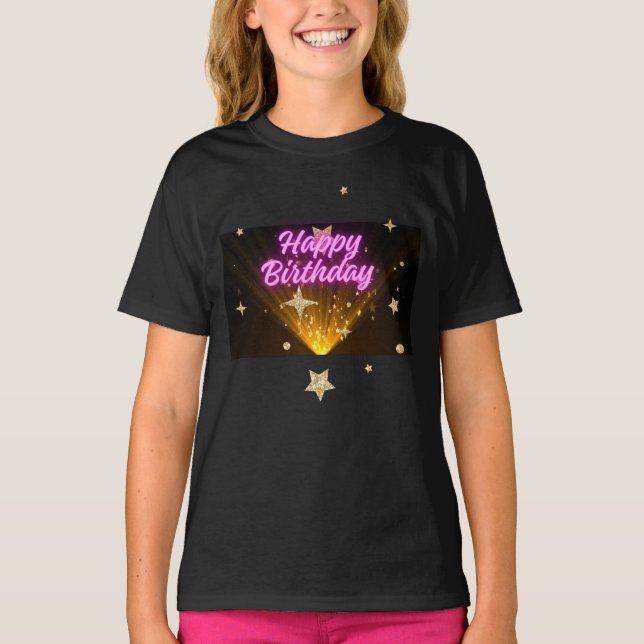 Birthday Girls Basic T-shirt (Devant)